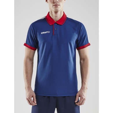 Craft Sport-Polo Pro Control (100% Polyester) navyblau/rot Herren